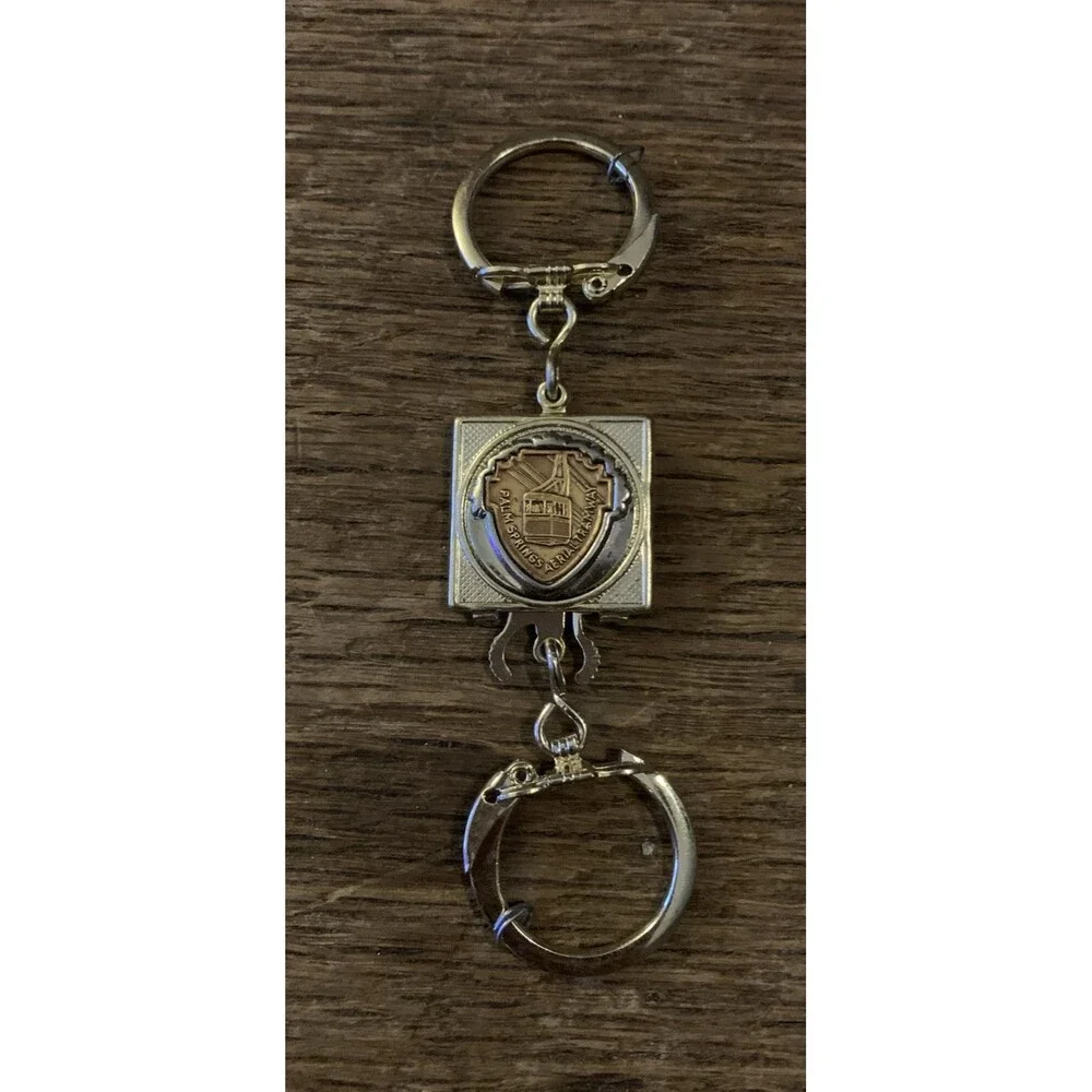 Vintage Palm Springs Aerial Tramway Keychain Souvenir Metal Keyring